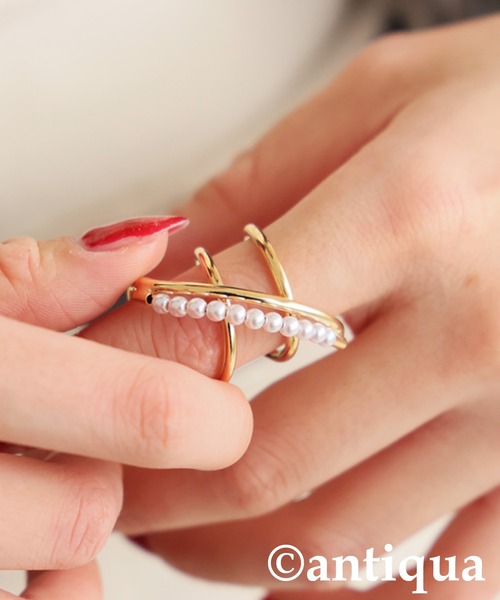 antiqua（アンティカ）の「デザインリング（リング・レディース・シルバー/ゴールド・FREE）」の8枚目の写真