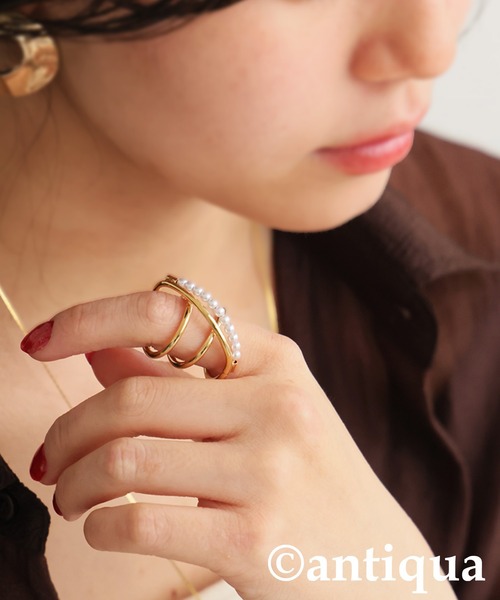 antiqua（アンティカ）の「デザインリング（リング・レディース・シルバー/ゴールド・FREE）」の9枚目の写真