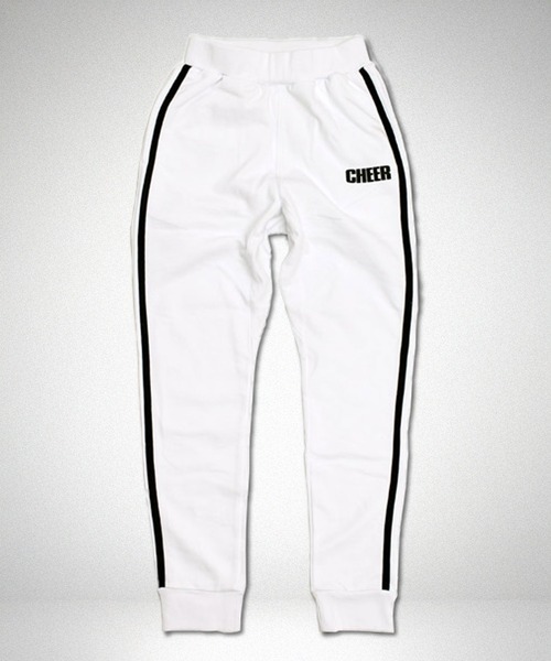 CHEER(チアー)の「ダブルラインスリムフィットスウェットパンツ(スウェットパンツ・レディース・ホワイト/ブラック・S/M/L/LL)」の15枚目の写真
