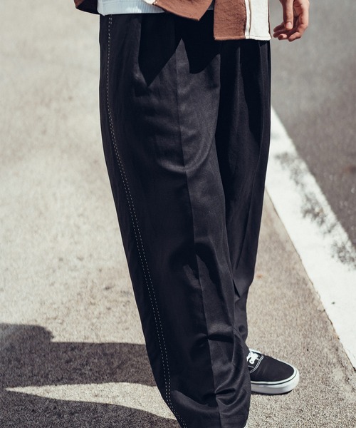 Subciety(サブサエティ)の「Hand stitch slacks(スラックス・メンズ・オリーブ/ブルー/ブラック・SMALL/MEDIUM/LARGE/X-LARGE)」の21枚目の写真