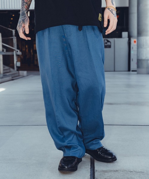 Subciety(サブサエティ)の「Hand stitch slacks(スラックス・メンズ・オリーブ/ブルー/ブラック・SMALL/MEDIUM/LARGE/X-LARGE)」の16枚目の写真
