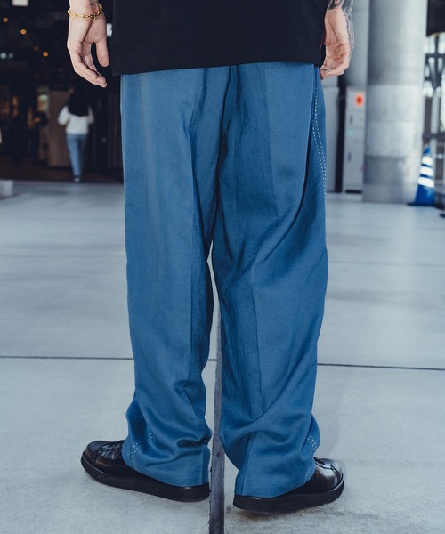 Subciety(サブサエティ)の「Hand stitch slacks(スラックス・メンズ・オリーブ/ブルー/ブラック・SMALL/MEDIUM/LARGE/X-LARGE)」の14枚目の写真