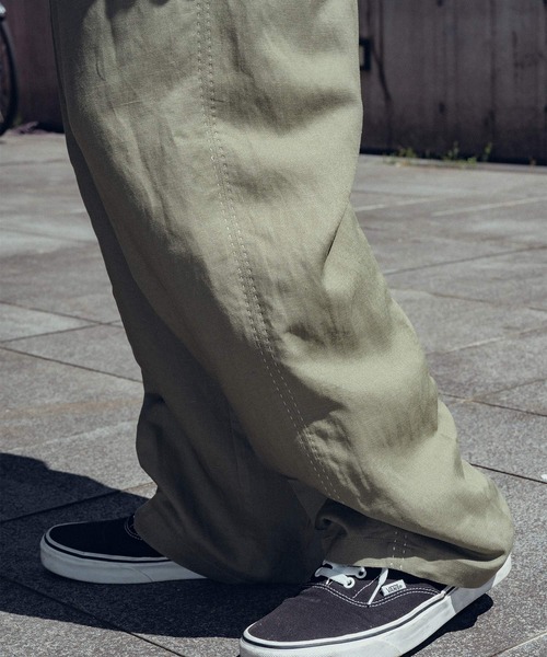 Subciety(サブサエティ)の「Hand stitch slacks(スラックス・メンズ・オリーブ/ブルー/ブラック・SMALL/MEDIUM/LARGE/X-LARGE)」の5枚目の写真