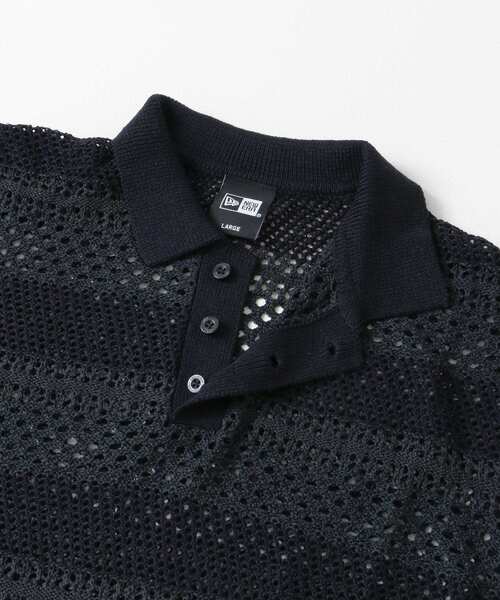 NEW ERA(ニューエラ)の「NEW ERA GOLF SHORT-SLEEVE MESH POLO(ポロシャツ・メンズ・ブラック・MEDIUM/LARGE)」の6枚目の写真