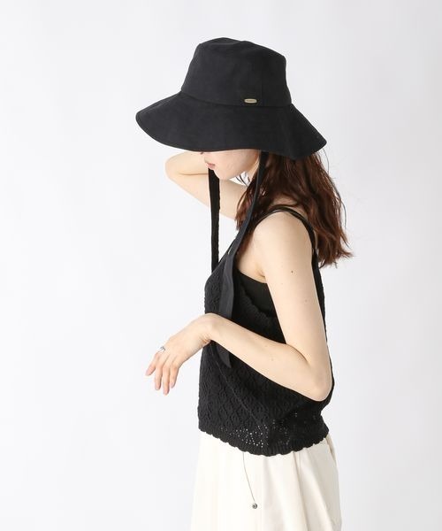 JEANASIS（ジーナシス）の「リボンツキツバヒロ HAT/459389（ハット・レディース・カーキ系/ブラック/ベージュ系その他・FREE）」の10枚目の写真
