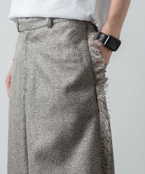 ato（アトウ）の「WIDE FRINGE PANTS（その他パンツ・メンズ・グレー/ブラック・44/46/48）」の8枚目の写真