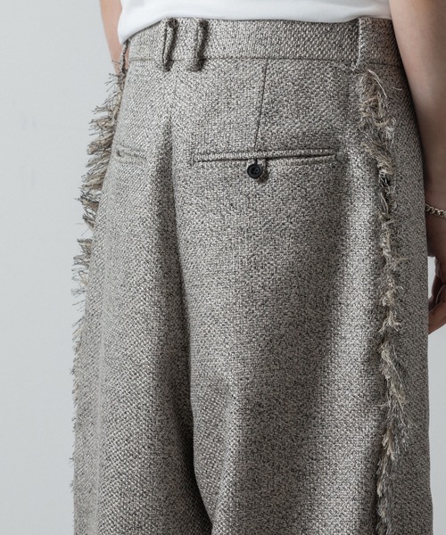 ato（アトウ）の「WIDE FRINGE PANTS（その他パンツ・メンズ・グレー/ブラック・44/46/48）」の9枚目の写真