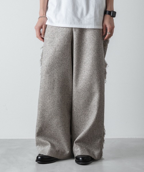 ato（アトウ）の「WIDE FRINGE PANTS（その他パンツ・メンズ・グレー/ブラック・44/46/48）」の15枚目の写真