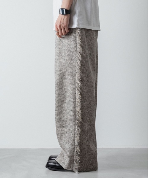 ato（アトウ）の「WIDE FRINGE PANTS（その他パンツ・メンズ・グレー/ブラック・44/46/48）」の17枚目の写真