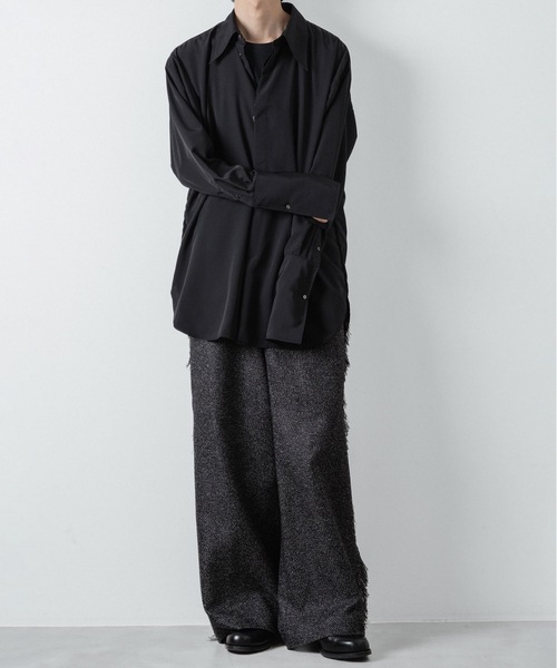 ato（アトウ）の「WIDE FRINGE PANTS（その他パンツ・メンズ・グレー/ブラック・44/46/48）」の13枚目の写真