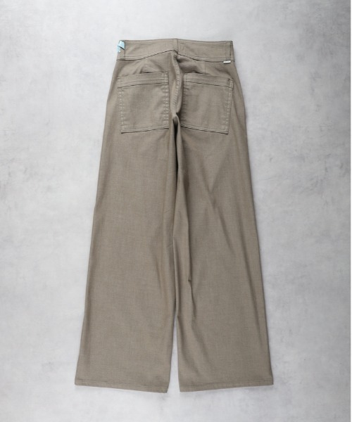 SOMETHING(サムシング)の「SOMETHING(サムシング)「SUMMER COOL」 涼しいセミワイドデニムパンツ(その他パンツ・レディース・ベージュ・L/XS/S/M)」の3枚目の写真