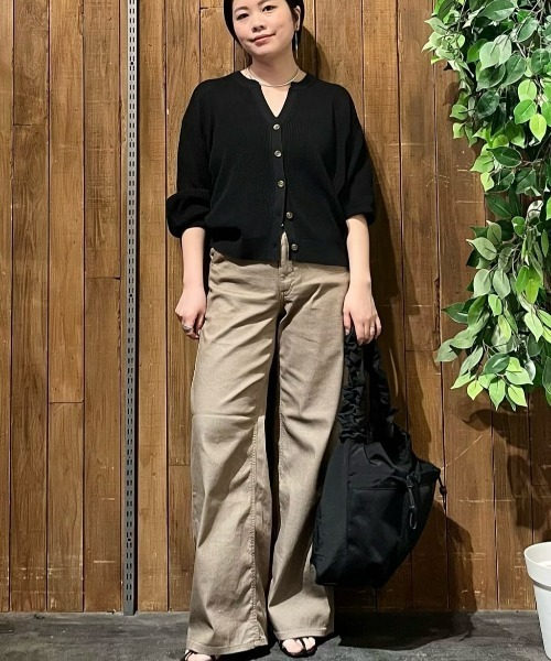 SOMETHING(サムシング)の「SOMETHING(サムシング)「SUMMER COOL」 涼しいセミワイドデニムパンツ(その他パンツ・レディース・ベージュ・L/XS/S/M)」の13枚目の写真