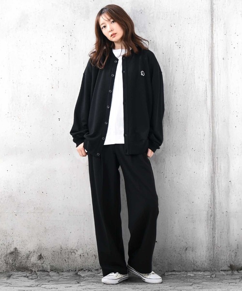 Felt-Maglietta（フェルトマリエッタ）の「[ROUXDI PERFE ルゥディパフィー]日本製裏毛カーディガン（カーディガン/ボレロ・メンズ・ホワイト/ブラック/ベージュ・MEDIUM/LARGE）」の5枚目の写真