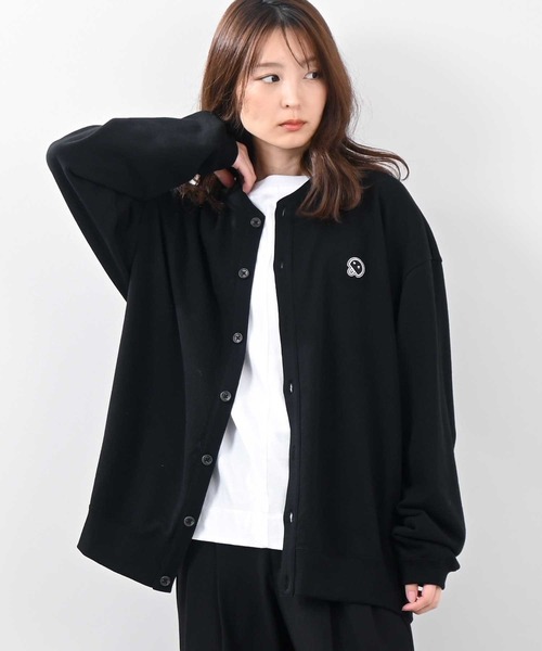 Felt-Maglietta（フェルトマリエッタ）の「[ROUXDI PERFE ルゥディパフィー]日本製裏毛カーディガン（カーディガン/ボレロ・メンズ・ホワイト/ブラック/ベージュ・MEDIUM/LARGE）」の7枚目の写真