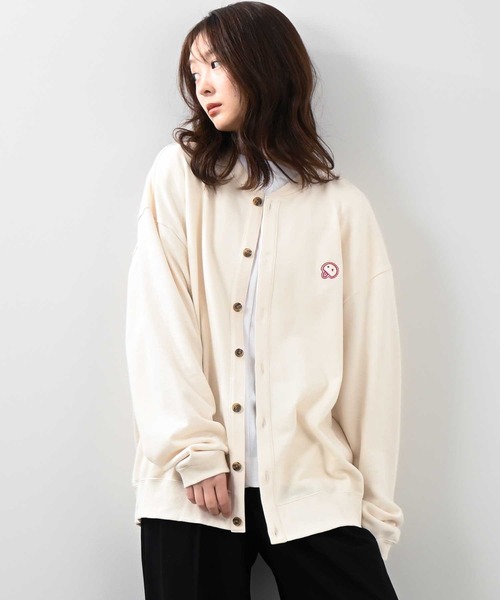 Felt-Maglietta（フェルトマリエッタ）の「[ROUXDI PERFE ルゥディパフィー]日本製裏毛カーディガン（カーディガン/ボレロ・メンズ・ホワイト/ブラック/ベージュ・MEDIUM/LARGE）」の12枚目の写真