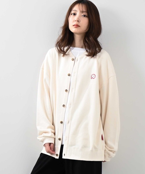 Felt-Maglietta（フェルトマリエッタ）の「[ROUXDI PERFE ルゥディパフィー]日本製裏毛カーディガン（カーディガン/ボレロ・メンズ・ホワイト/ブラック/ベージュ・MEDIUM/LARGE）」の13枚目の写真