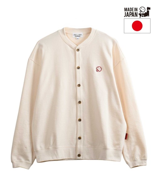 Felt-Maglietta（フェルトマリエッタ）の「[ROUXDI PERFE ルゥディパフィー]日本製裏毛カーディガン（カーディガン/ボレロ・メンズ・ホワイト/ブラック/ベージュ・MEDIUM/LARGE）」の16枚目の写真