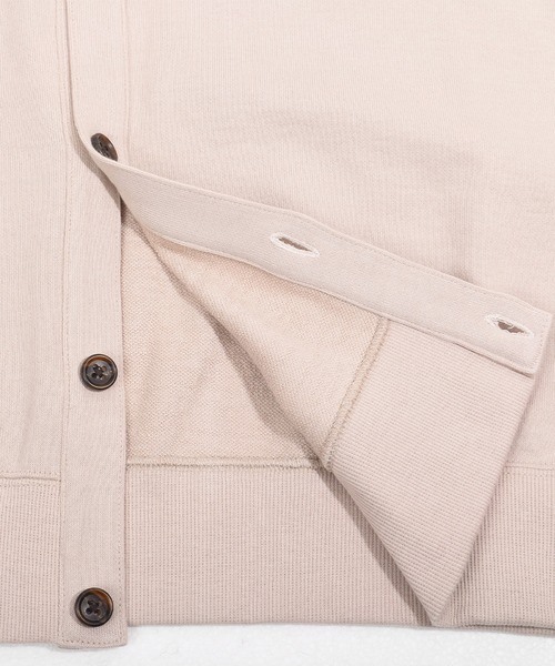 Felt-Maglietta（フェルトマリエッタ）の「[ROUXDI PERFE ルゥディパフィー]日本製裏毛カーディガン（カーディガン/ボレロ・メンズ・ホワイト/ブラック/ベージュ・MEDIUM/LARGE）」の18枚目の写真