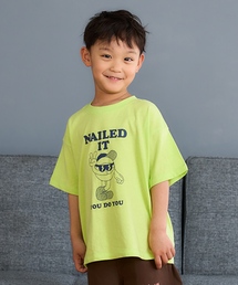 and D. petit main | 【綿100%】【365D.】OFUZAKEグラフィックワイド半袖Tシャツ(Tシャツ/カットソー)