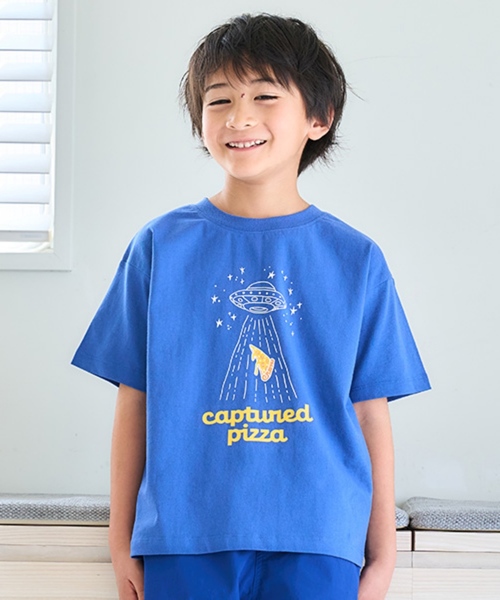 and D. petit main(アンドディープティマイン)の「【綿100%】【365D.】OFUZAKEグラフィックワイド半袖Tシャツ(Tシャツ/カットソー・キッズ・ピンク/ブラック/ブルー/レッド/パープル/ホワイト/グリーン/イエロー・130cm/90cm/110cm/100cm/120cm/140cm/150cm)」の5枚目の写真