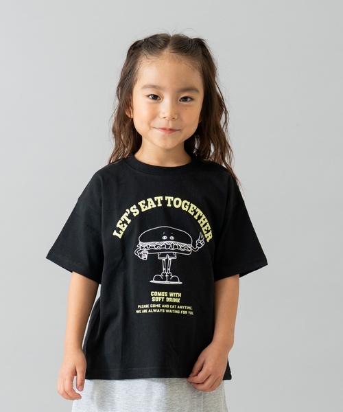 and D. petit main(アンドディープティマイン)の「【綿100%】【365D.】OFUZAKEグラフィックワイド半袖Tシャツ(Tシャツ/カットソー・キッズ・ピンク/ブラック/ブルー/レッド/パープル/ホワイト/グリーン/イエロー・130cm/90cm/110cm/100cm/120cm/140cm/150cm)」の3枚目の写真