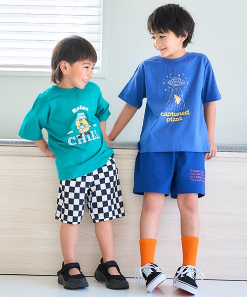 and D. petit main(アンドディープティマイン)の「【綿100%】【365D.】OFUZAKEグラフィックワイド半袖Tシャツ(Tシャツ/カットソー・キッズ・ピンク/ブラック/ブルー/レッド/パープル/ホワイト/グリーン/イエロー・130cm/90cm/110cm/100cm/120cm/140cm/150cm)」の14枚目の写真