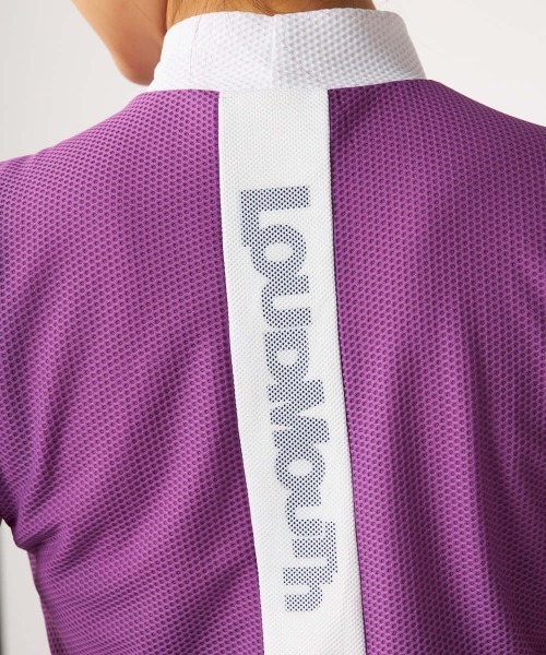 Loudmouth（ラウドマウス）の「【LOUDMOUTH:ラウドマウス】レディースモックネック半袖シャツ　ゴルフ（シャツ/ブラウス・レディース・ブラック/梅/ホワイト/ライトイエロー・LL/LARGE/MEDIUM/SMALL）」の22枚目の写真