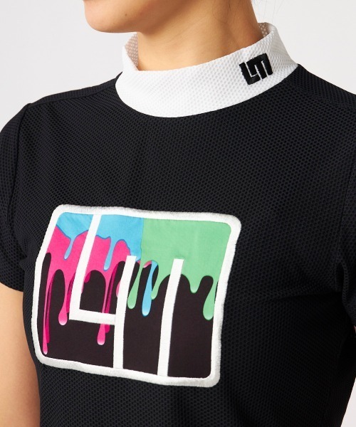 Loudmouth（ラウドマウス）の「【LOUDMOUTH:ラウドマウス】レディースモックネック半袖シャツ　ゴルフ（シャツ/ブラウス・レディース・ブラック/梅/ホワイト/ライトイエロー・LL/LARGE/MEDIUM/SMALL）」の17枚目の写真