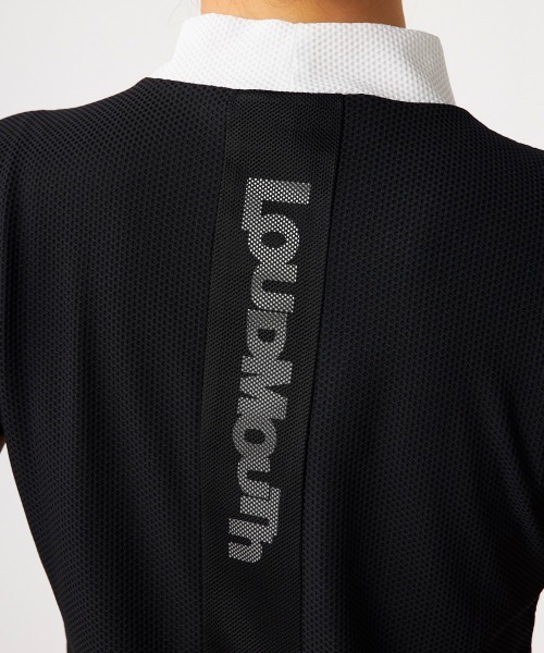 Loudmouth（ラウドマウス）の「【LOUDMOUTH:ラウドマウス】レディースモックネック半袖シャツ　ゴルフ（シャツ/ブラウス・レディース・ブラック/梅/ホワイト/ライトイエロー・LL/LARGE/MEDIUM/SMALL）」の18枚目の写真