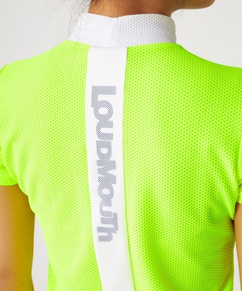 Loudmouth（ラウドマウス）の「【LOUDMOUTH:ラウドマウス】レディースモックネック半袖シャツ　ゴルフ（シャツ/ブラウス・レディース・ブラック/梅/ホワイト/ライトイエロー・LL/LARGE/MEDIUM/SMALL）」の12枚目の写真