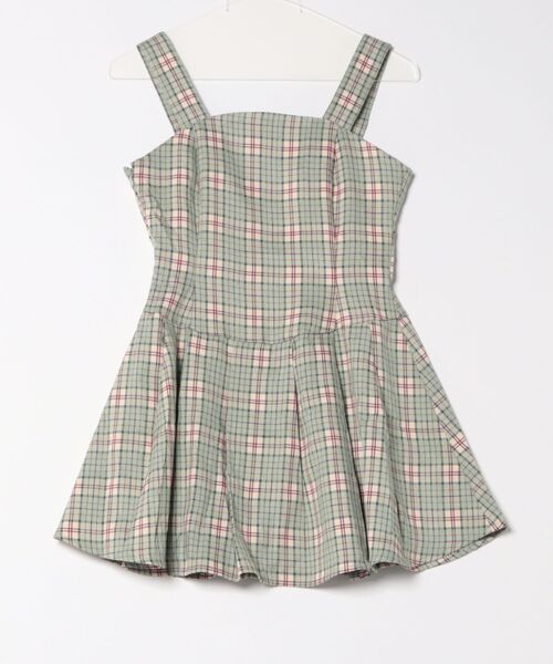 HOOK(フック)の「【HOOK】for girls チェック柄ジャンパースカート(ジャンパースカート・レディース・ブラック/グリーン・SMALL/MEDIUM/LARGE)」の18枚目の写真
