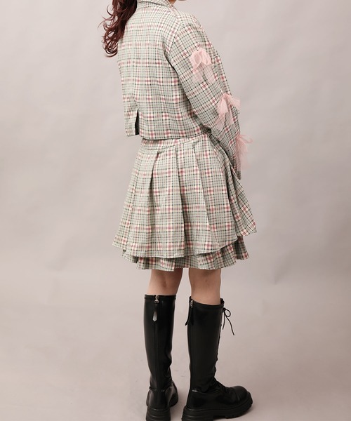 HOOK(フック)の「【HOOK】for girls チェック柄ジャンパースカート(ジャンパースカート・レディース・ブラック/グリーン・SMALL/MEDIUM/LARGE)」の15枚目の写真