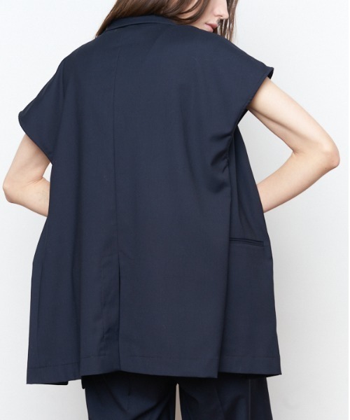 Muel Chic（ミュエルシック）の「Urith tailored vest ウリステーラードベスト（ベスト・レディース・ピンク/ネイビー/ベージュ・FREE）」の17枚目の写真