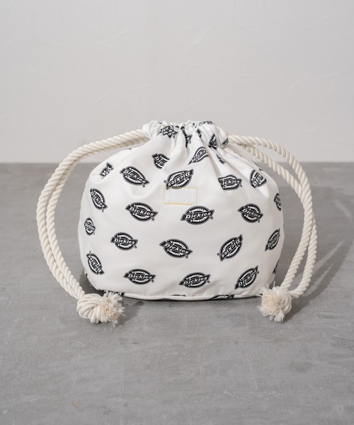 Dickies（ディッキーズ）の「【Dickies】DK EX PRINT PURSE BAG MN / ディッキーズ ロゴ総柄 プリント パースバッグ（ハンドバッグ・メンズ・オレンジ/ブラック・FREE）」の2枚目の写真