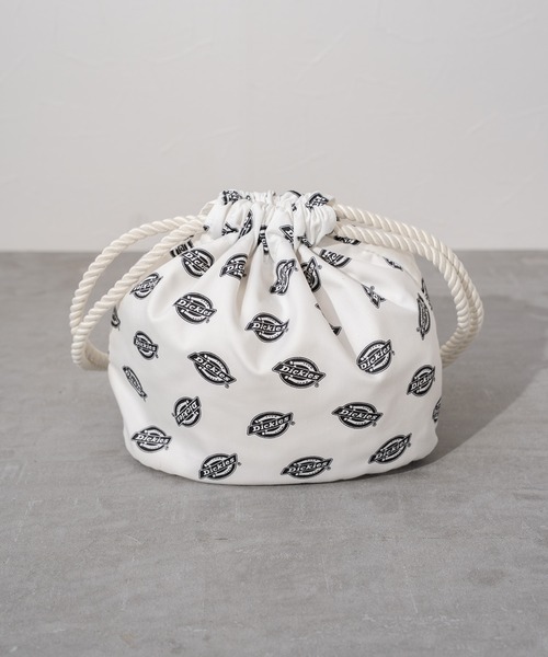Dickies（ディッキーズ）の「【Dickies】DK EX PRINT PURSE BAG MN / ディッキーズ ロゴ総柄 プリント パースバッグ（ハンドバッグ・メンズ・オレンジ/ブラック・FREE）」の4枚目の写真