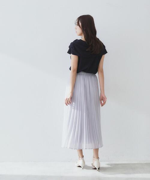 index（インデックス）の「シアープリーツフレアスカート【洗濯機洗い可】（スカート・レディース・ブルー系その他/ピンク系/ライトグレー/チャコールグレー・00）」の10枚目の写真