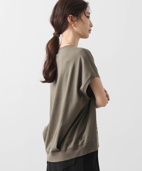 Gready Brilliant(グレディブリリアン)の「ゼブラプリントコクーンフレンチカットソー(Tシャツ/カットソー・レディース・グレイッシュベージュ/カーキ・FREE)」の19枚目の写真