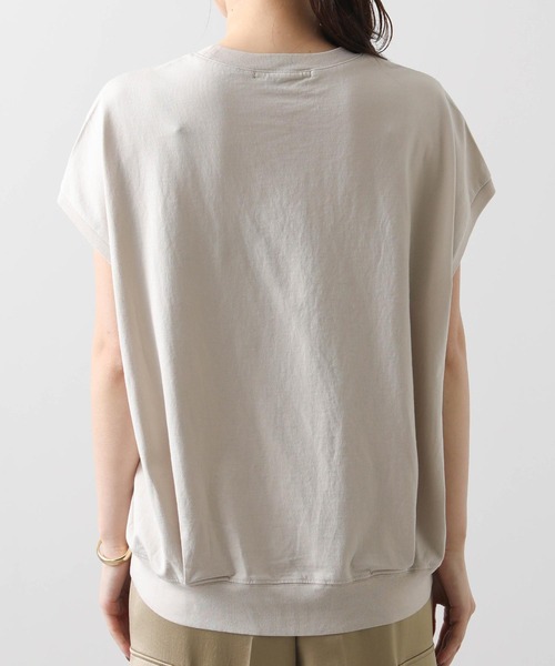 Gready Brilliant(グレディブリリアン)の「ゼブラプリントコクーンフレンチカットソー(Tシャツ/カットソー・レディース・グレイッシュベージュ/カーキ・FREE)」の15枚目の写真