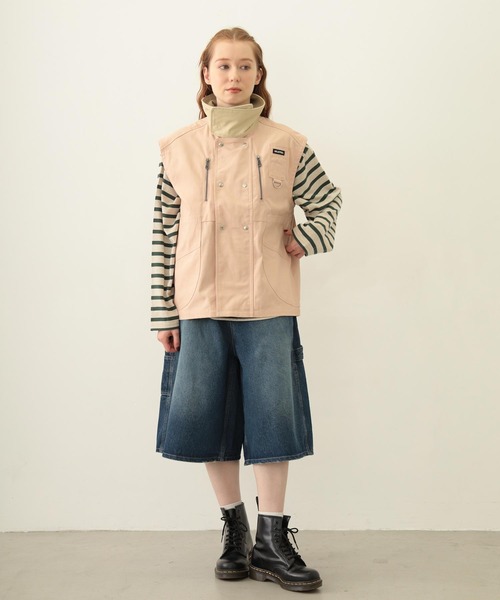 MILKFED.(ミルクフェド)の「STRIPED L/S TOP(Tシャツ/カットソー・レディース・マルチ/ブラック/グリーン・ONE SIZE)」の15枚目の写真