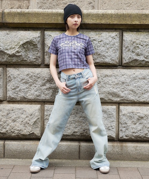 DURAS デニムパンツ セール】ヴィンテージ加工デニムパンツ（デニムパンツ）｜DURAS