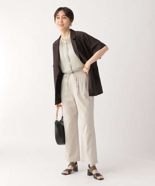 Elura（エルーラ）の「シアストライプ楊柳ブラウス/322547（シャツ/ブラウス・レディース・ライトグレー/ライトブルー・FREE）」の18枚目の写真