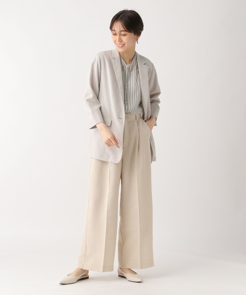 Elura（エルーラ）の「シアストライプ楊柳ブラウス/322547（シャツ/ブラウス・レディース・ライトグレー/ライトブルー・FREE）」の16枚目の写真