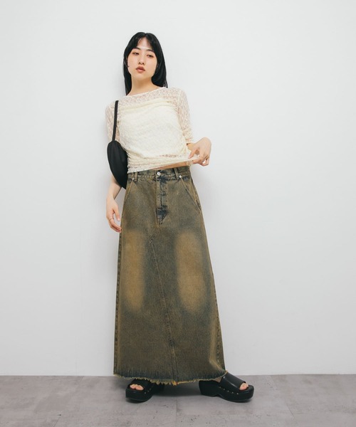 ドレープレースTEE KBF（ケイビーエフ）の「ハーフスリーブドレープレースTEE（T