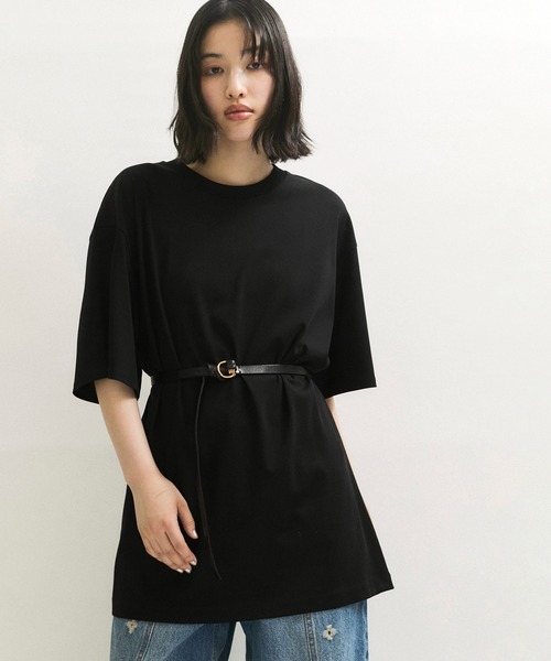 未使用タグ付 Adam et Rope'(アダムエロペ) ブラックTシャツ セール】BIG TEE(Tシャツ/カットソー)|ADAM ET ROPE