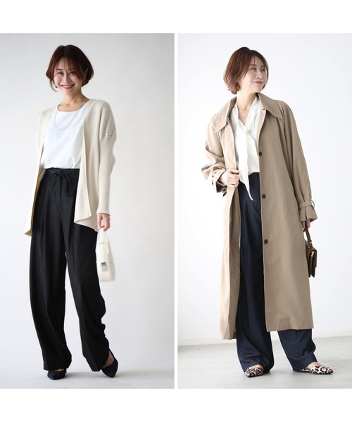 Ehre style(エーレスタイル)の「ワイドなのにかっちり見せない!デニム風パンツ(その他パンツ・レディース・ブラック/ブルー・FREE)」の15枚目の写真