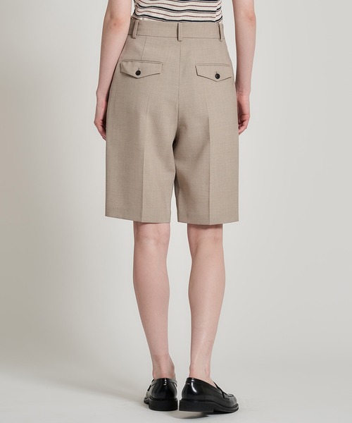 ESTNATION(エストネーション)の「ESTNATION / アシメタック ハーフパンツ(その他パンツ・レディース・ベージュ/ブラック・36/38)」の4枚目の写真