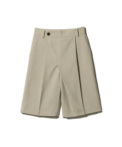 ESTNATION(エストネーション)の「ESTNATION / アシメタック ハーフパンツ(その他パンツ・レディース・ベージュ/ブラック・36/38)」の7枚目の写真