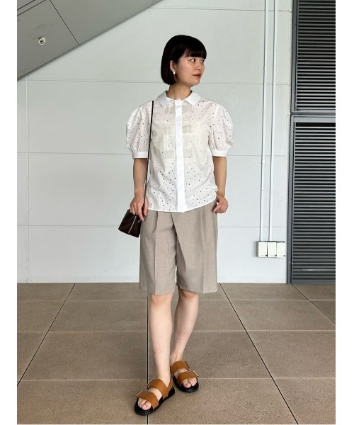 ESTNATION(エストネーション)の「ESTNATION / アシメタック ハーフパンツ(その他パンツ・レディース・ベージュ/ブラック・36/38)」の15枚目の写真