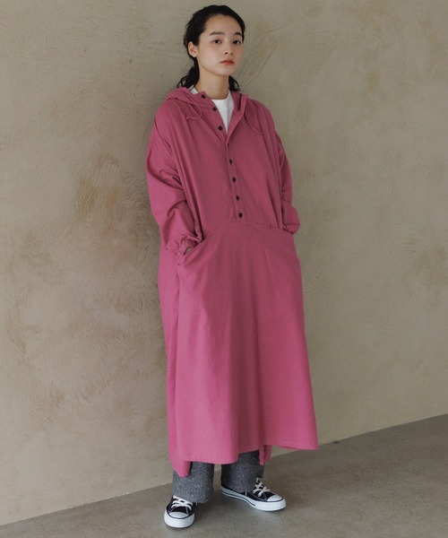 D.M.G / ディーエムジー] シーツクロス フードワンピース | Domingo