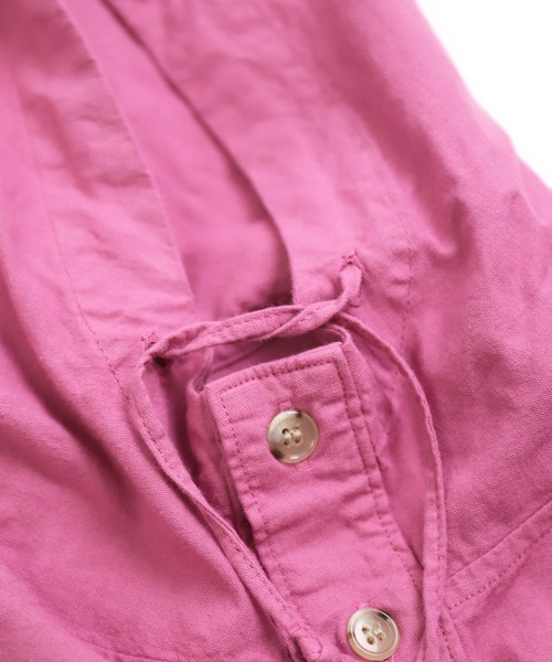 D.M.G.（ドミンゴ）の「[D.M.G / ディーエムジー] シーツクロス フードワンピース（ワンピース・レディース・オリーブ/ピンク/ブラック・FREE）」の14枚目の写真